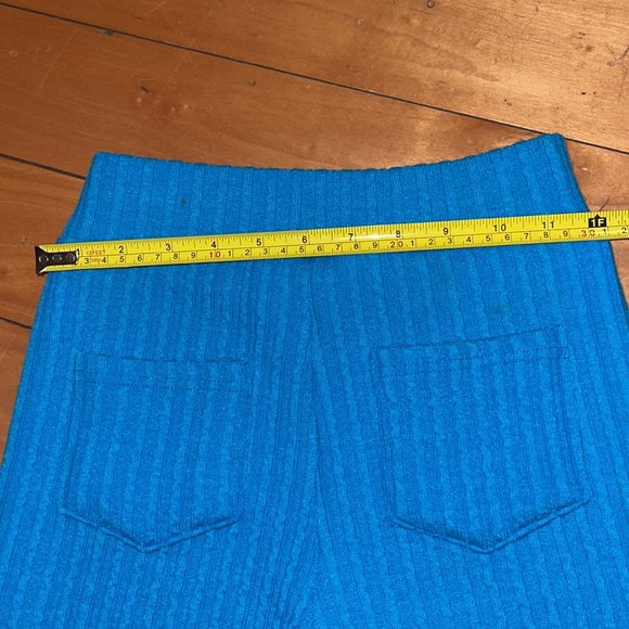 Storets Blue Knit Bootcut Pants - Picture 3 of 6